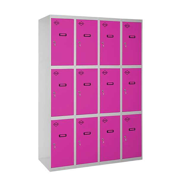 Taquilla 1800x1200x500 SIMONLOCKER 3 PUERTAS 4/12 300 (1200) GR/RS marca SIMONRACK