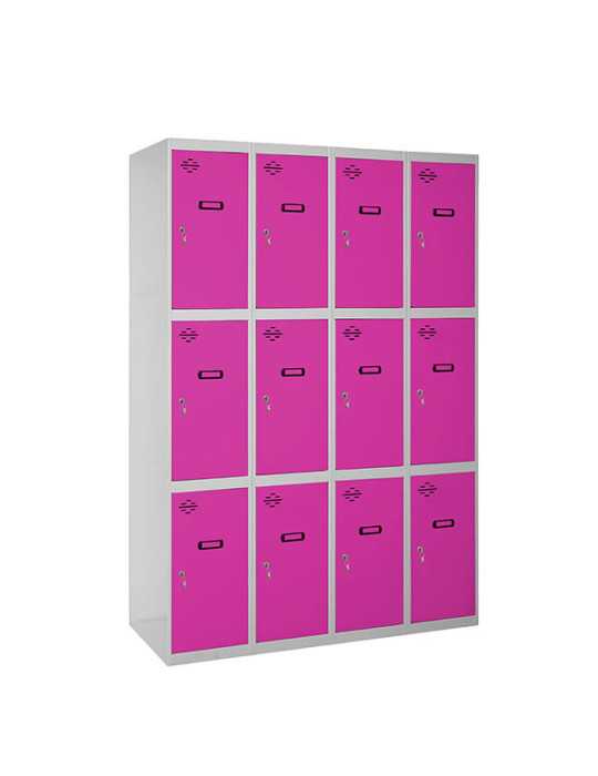 Taquilla 1800x1200x500 SIMONLOCKER 3 PUERTAS 4/12 300 (1200) GR/RS marca SIMONRACK