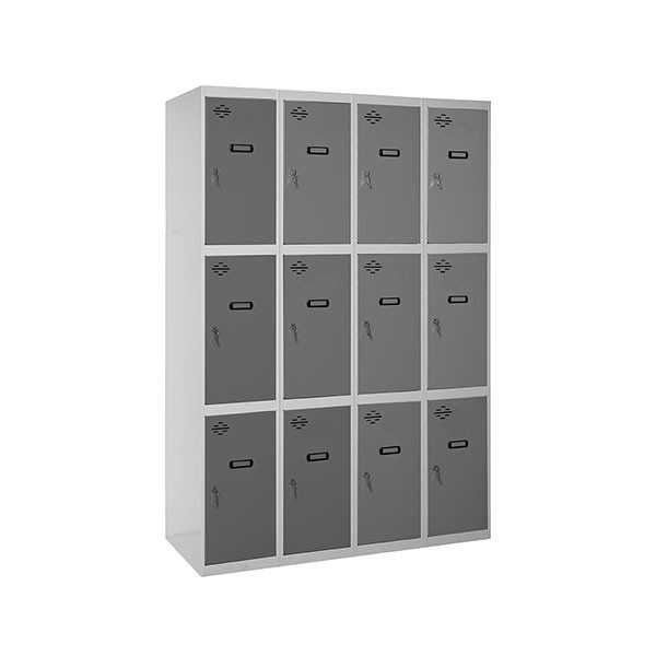 Taquilla 1800x1200x500 SIMONLOCKER 3 PUERTAS 4/12 300 (1200) GR/AN marca SIMONRACK