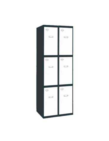 Taquilla 1800x600x500 SIMONLOCKER PROFESIONAL 3 PUERTA 2/6 300 (600)AN/BL marca SIMONRACK