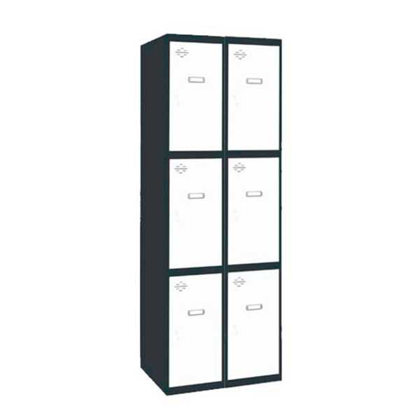 Taquilla 1800x600x500 SIMONLOCKER PROFESIONAL 3 PUERTA 2/6 300 (600)AN/BL marca SIMONRACK
