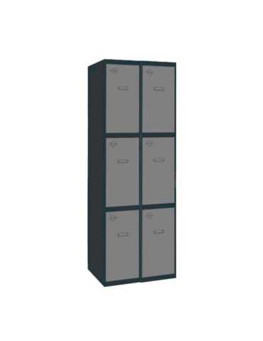 Taquilla 1800x600x500 SIMONLOCKER PROFESIONAL 3 PUERTA 2/6 300 (600)AN/GR marca SIMONRACK
