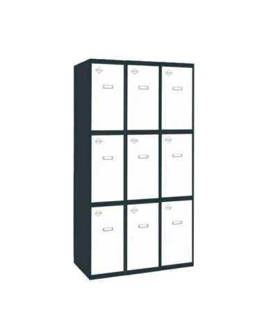 Taquilla 1800x900x500 SIMONLOCKER PROFESIONAL 3 PUERTA 3/9 300 (900)AN/BL marca SIMONRACK