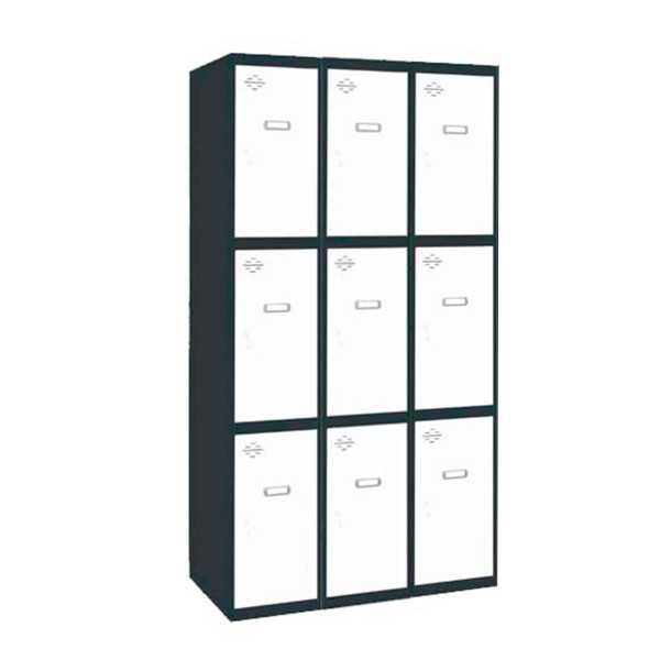 Taquilla 1800x900x500 SIMONLOCKER PROFESIONAL 3 PUERTA 3/9 300 (900)AN/BL marca SIMONRACK