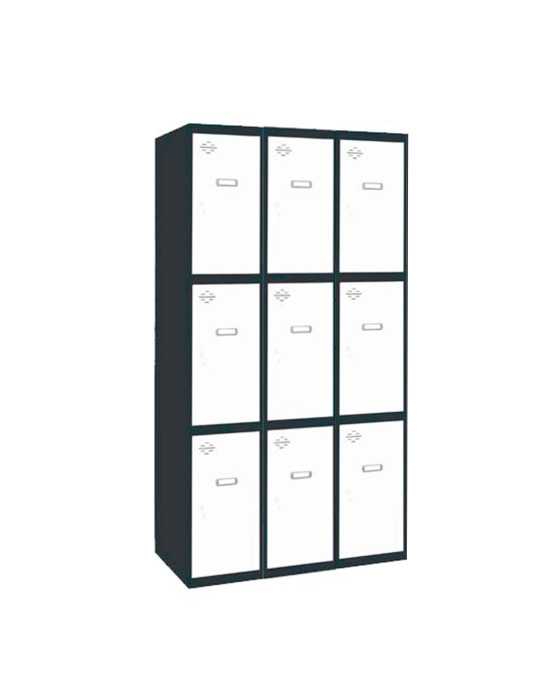Taquilla 1800x900x500 SIMONLOCKER PROFESIONAL 3 PUERTA 3/9 300 (900)AN/BL marca SIMONRACK