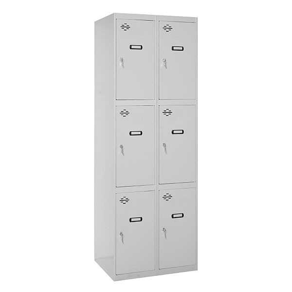 Taquilla 1800x800x500 SIMONLOCKER 3 PUERTAS 2/6 400 (800) GRIS marca SIMONRACK