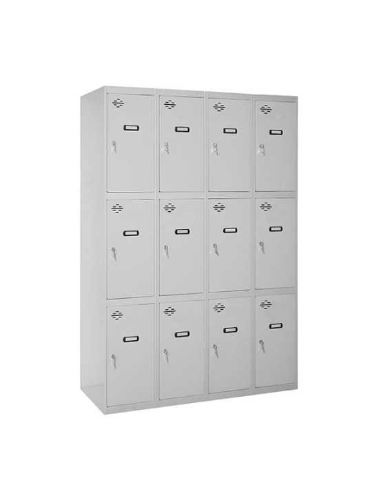 Taquilla 1800x1600x500 SIMONLOCKER 3 PUERTAS 4/12 400 (1600) GRI marca SIMONRACK