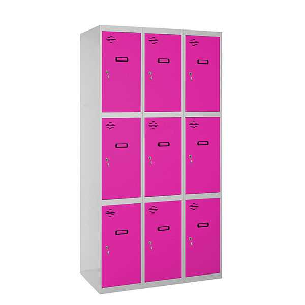 Taquilla 1800x1200x500 SIMONLOCKER 3 PUERTAS 3/9 400 (1200) GR/RS marca SIMONRACK