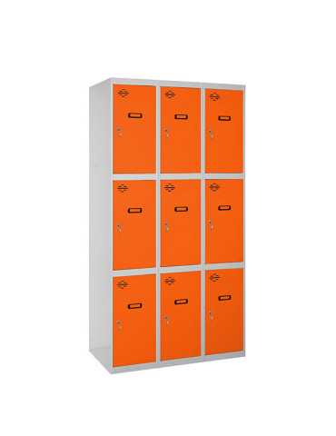 Taquilla 1800x1200x500 SIMONLOCKER 3 PUERTAS 3/9 400 (1200) GR/NA marca SIMONRACK 2