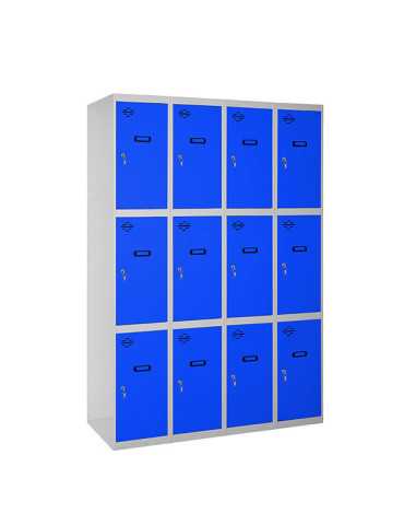 Taquilla 1800x1600x500 SIMONLOCKER 3 PUERTAS 4/12 400 (1600) GR/AZ marca SIMONRACK 2