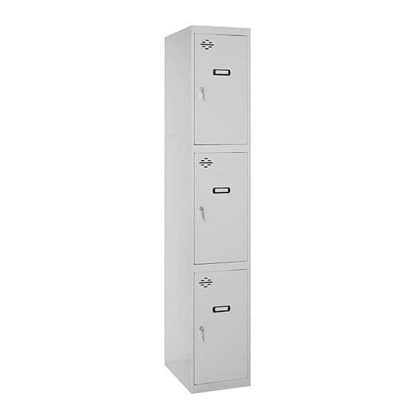 Taquilla 1800x300x500 SIMONLOCKER PROFESIONAL 3 PUERTA 1/3 300 IN GRIS marca SIMONRACK
