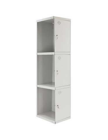 Taquilla 1800x400x500 SIMONLOCKER PROFESIONAL 3 PUERTA 1/3 400 ADI GRIS marca SIMONRACK 2