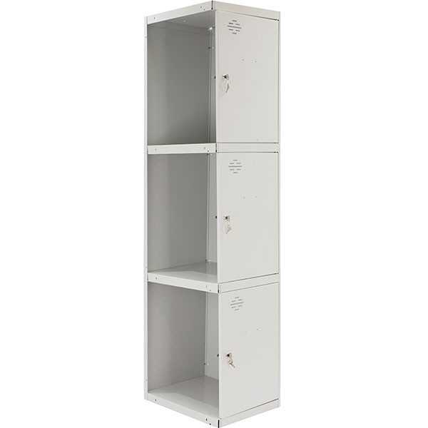 Taquilla 1800x400x500 SIMONLOCKER PROFESIONAL 3 PUERTA 1/3 400 ADI GRIS marca SIMONRACK