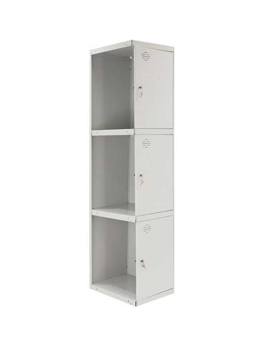 Taquilla 1800x400x500 SIMONLOCKER PROFESIONAL 3 PUERTA 1/3 400 ADI GRIS marca SIMONRACK