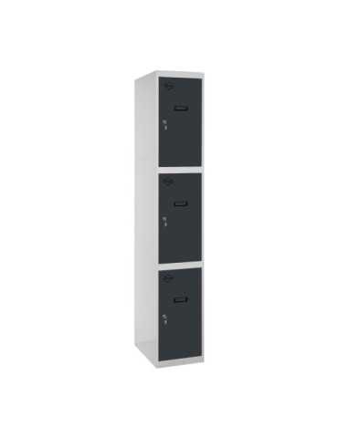 Taquilla 1800x300x500 SIMONLOCKER PROFESIONAL 3 PUERTA 1/3 300 IN GR/AN marca SIMONRACK 2