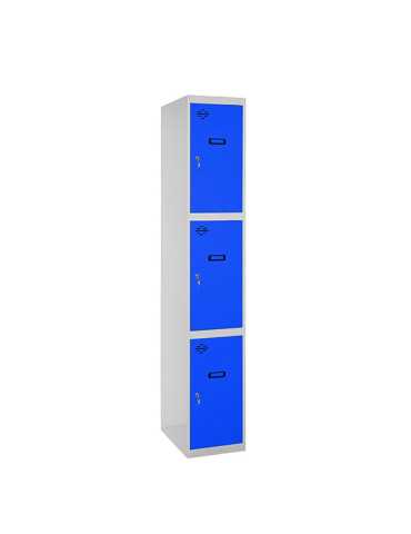 Taquilla 1800x300x500 SIMONLOCKER PROFESIONAL 3 PUERTA 1/3 300 IN GR/AZ marca SIMONRACK 2