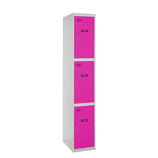 Taquilla 1800x300x500 SIMONLOCKER PROFESIONAL 3 PUERTA 1/3 300 IN GR/RS marca SIMONRACK