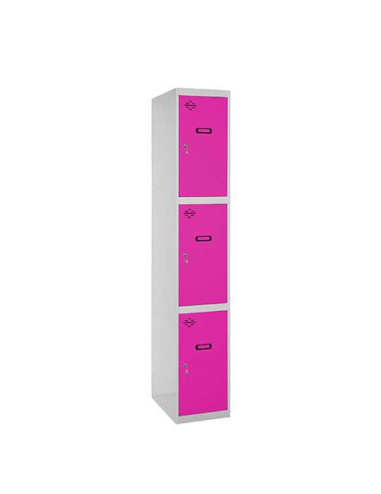 Taquilla 1800x300x500 SIMONLOCKER PROFESIONAL 3 PUERTA 1/3 300 IN GR/RS marca SIMONRACK