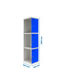 Taquilla 1800x300x500 SIMONLOCKER PROFESIONAL 3 PUERTA 1/3 300 ADI GR/AZ marca SIMONRACK