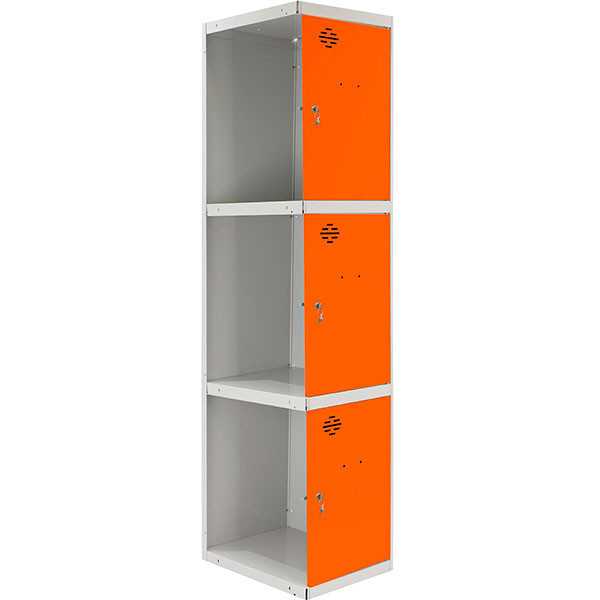 Taquilla 1800x300x500 SIMONLOCKER PROFESIONAL 3 PUERTA 1/3 300 ADI GR/NA marca SIMONRACK