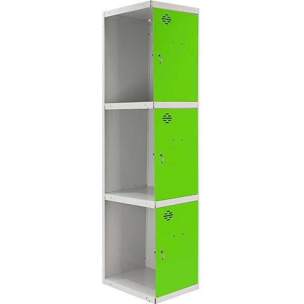 Taquilla 1800x300x500 SIMONLOCKER PROFESIONAL 3 PUERTA 1/3 300 ADI GR/VE marca SIMONRACK