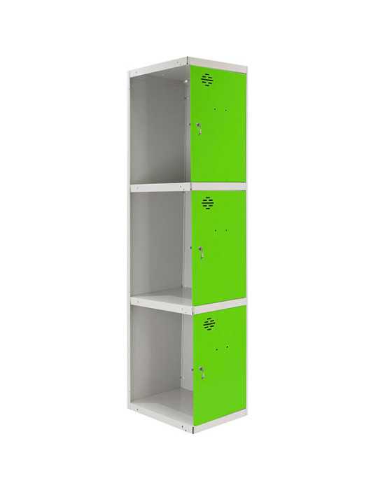 Taquilla 1800x300x500 SIMONLOCKER PROFESIONAL 3 PUERTA 1/3 300 ADI GR/VE marca SIMONRACK
