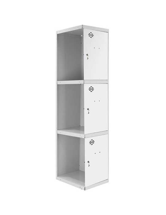 Taquilla 1800x300x500 SIMONLOCKER PROFESIONAL 3 PUERTA 1/3 300 ADI GR/BL marca SIMONRACK