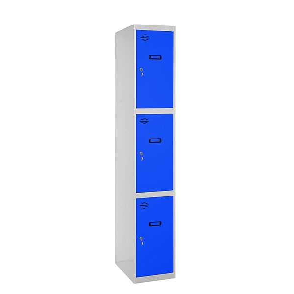 Taquilla 1800x400x500 SIMONLOCKER PROFESIONAL 3 PUERTA 1/3 400 IN GR/AZ marca SIMONRACK