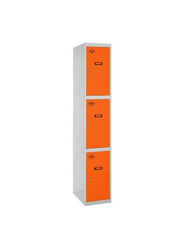 Taquilla 1800x400x500 SIMONLOCKER PROFESIONAL 3 PUERTA 1/3 400 IN GR/NA marca SIMONRACK 2