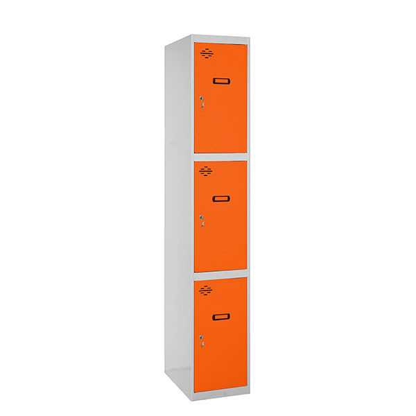 Taquilla 1800x400x500 SIMONLOCKER PROFESIONAL 3 PUERTA 1/3 400 IN GR/NA marca SIMONRACK