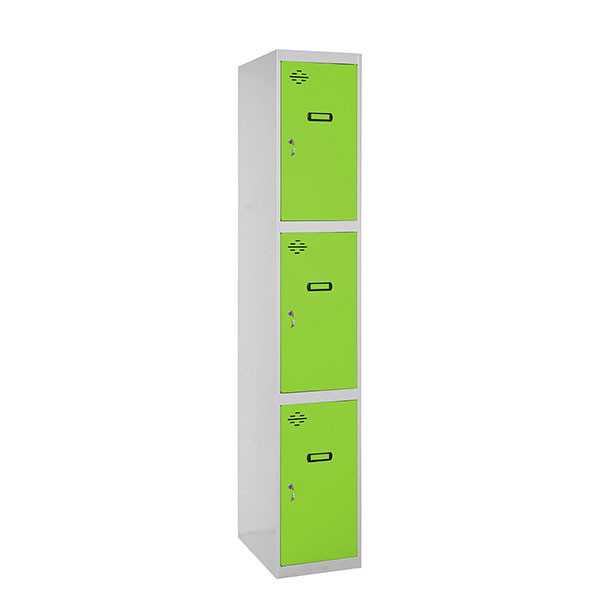 Taquilla 1800x400x500 SIMONLOCKER PROFESIONAL 3 PUERTA 1/3 400 IN GR/VE marca SIMONRACK