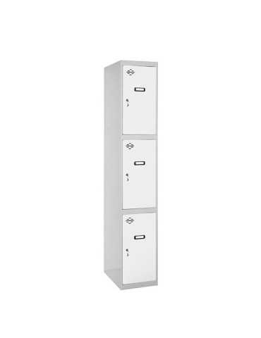 Taquilla 1800x400x500 SIMONLOCKER PROFESIONAL 3 PUERTA 1/3 400 IN GR/BL marca SIMONRACK 2