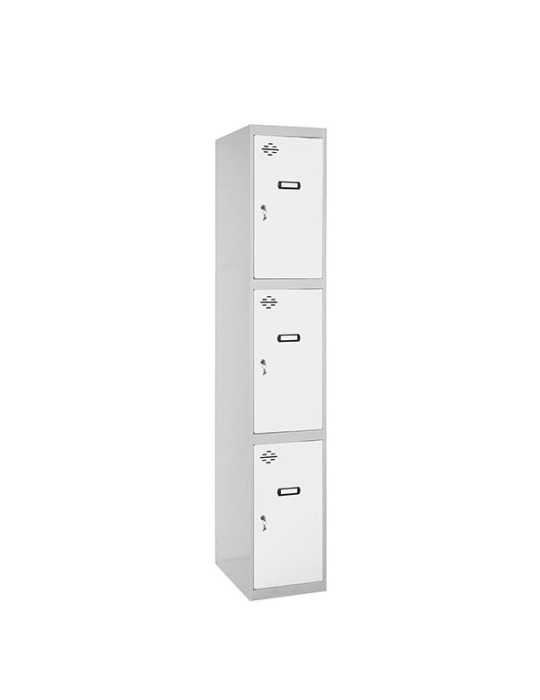 Taquilla 1800x400x500 SIMONLOCKER PROFESIONAL 3 PUERTA 1/3 400 IN GR/BL marca SIMONRACK