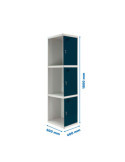 Taquilla 1800x400x500 SIMONLOCKER PROFESIONAL 3 PUERTA 1/3 400 ADI GR/AN marca SIMONRACK