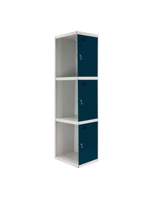 Taquilla 1800x400x500 SIMONLOCKER PROFESIONAL 3 PUERTA 1/3 400 ADI GR/AN marca SIMONRACK