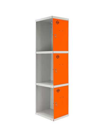 Taquilla 1800x400x500 SIMONLOCKER PROFESIONAL 3 PUERTA 1/3 400 ADI GR/NA marca SIMONRACK 2