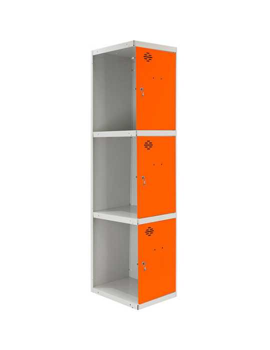Taquilla 1800x400x500 SIMONLOCKER PROFESIONAL 3 PUERTA 1/3 400 ADI GR/NA marca SIMONRACK