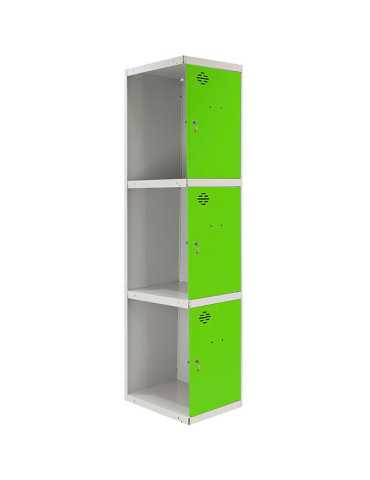 Taquilla 1800x400x500 SIMONLOCKER PROFESIONAL 3 PUERTA 1/3 400 ADI GR/VE marca SIMONRACK 2