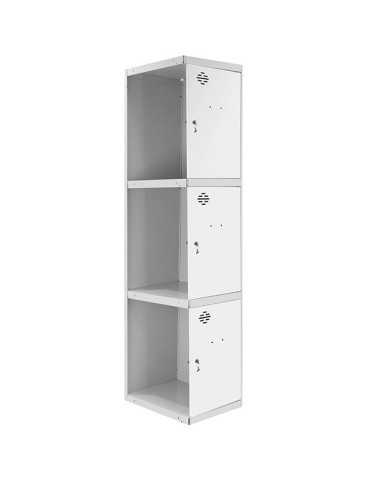 Taquilla 1800x400x500 SIMONLOCKER PROFESIONAL 3 PUERTA 1/3 400 ADI GR/BL marca SIMONRACK 2