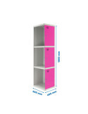 Taquilla 1800x400x500 SIMONLOCKER PROFESIONAL 3 PUERTA 1/3 400 ADI GR/RS marca SIMONRACK