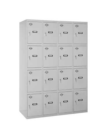 Taquilla 1800x1200x500 SIMONLOCKER 4 PUERTAS 4/16 300 (1200) GRI marca SIMONRACK 2