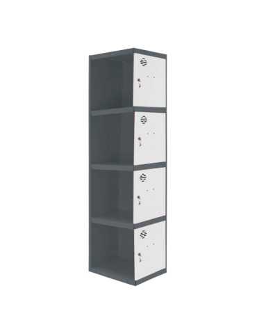 Taquilla 1800x300x500 SIMONLOCKER PROFESIONAL 4 PUERTA 1/4 300 ADI AN/BL marca SIMONRACK