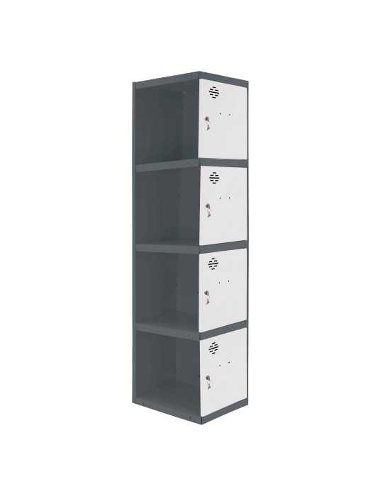Taquilla 1800x300x500 SIMONLOCKER PROFESIONAL 4 PUERTA 1/4 300 ADI AN/BL marca SIMONRACK