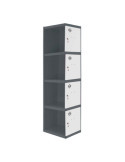 Taquilla 1800x300x500 SIMONLOCKER PROFESIONAL 4 PUERTA 1/4 300 ADI AN/BL marca SIMONRACK