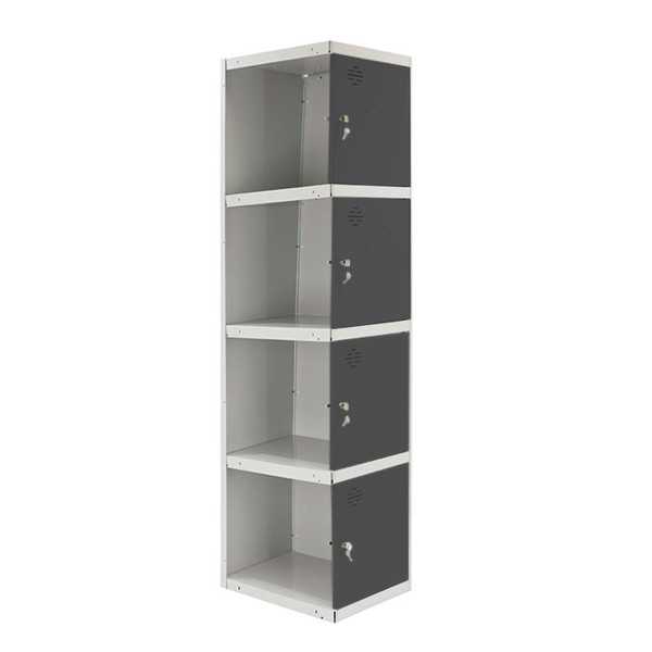 Taquilla 1800x300x500 SIMONLOCKER PROFESIONAL 4 PUERTA 1/4 300 ADI BL/AN marca SIMONRACK
