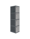 Taquilla 1800x400x500 SIMONLOCKER PROFESIONAL 4 PUERTA 1/4 400 ADI AN/GR marca SIMONRACK