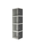Taquilla 1800x400x500 SIMONLOCKER PROFESIONAL 4 PUERTA 1/4 400 ADI BL/AN marca SIMONRACK