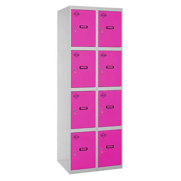 Taquilla 1800x600x500 SIMONLOCKER 4 PUERTAS 2/8 300 (600) GR/RO marca SIMONRACK