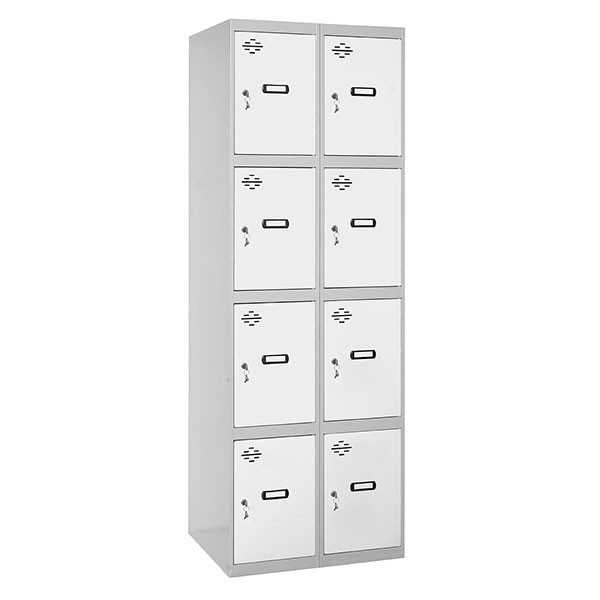 Taquilla 1800x600x500 SIMONLOCKER 4 PUERTAS 2/8 300 (600) GR/BL marca SIMONRACK