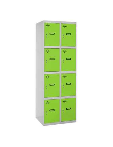 Taquilla 1800x600x500 SIMONLOCKER 4 PUERTAS 2/8 300 (600) GR/VE marca SIMONRACK 2